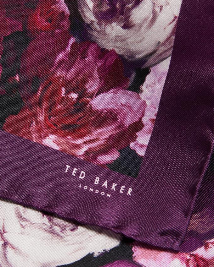 Pochettes De Costume Ted Baker Painted Floral Silk Pocket Square Rose Homme | VPS-66117277